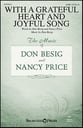 With a Grateful Heart and Joyful Song SATB choral sheet music cover